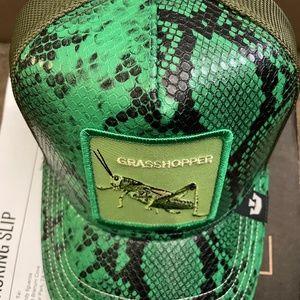NWT Goorin Bros trucker cap hat n00b grasshopper